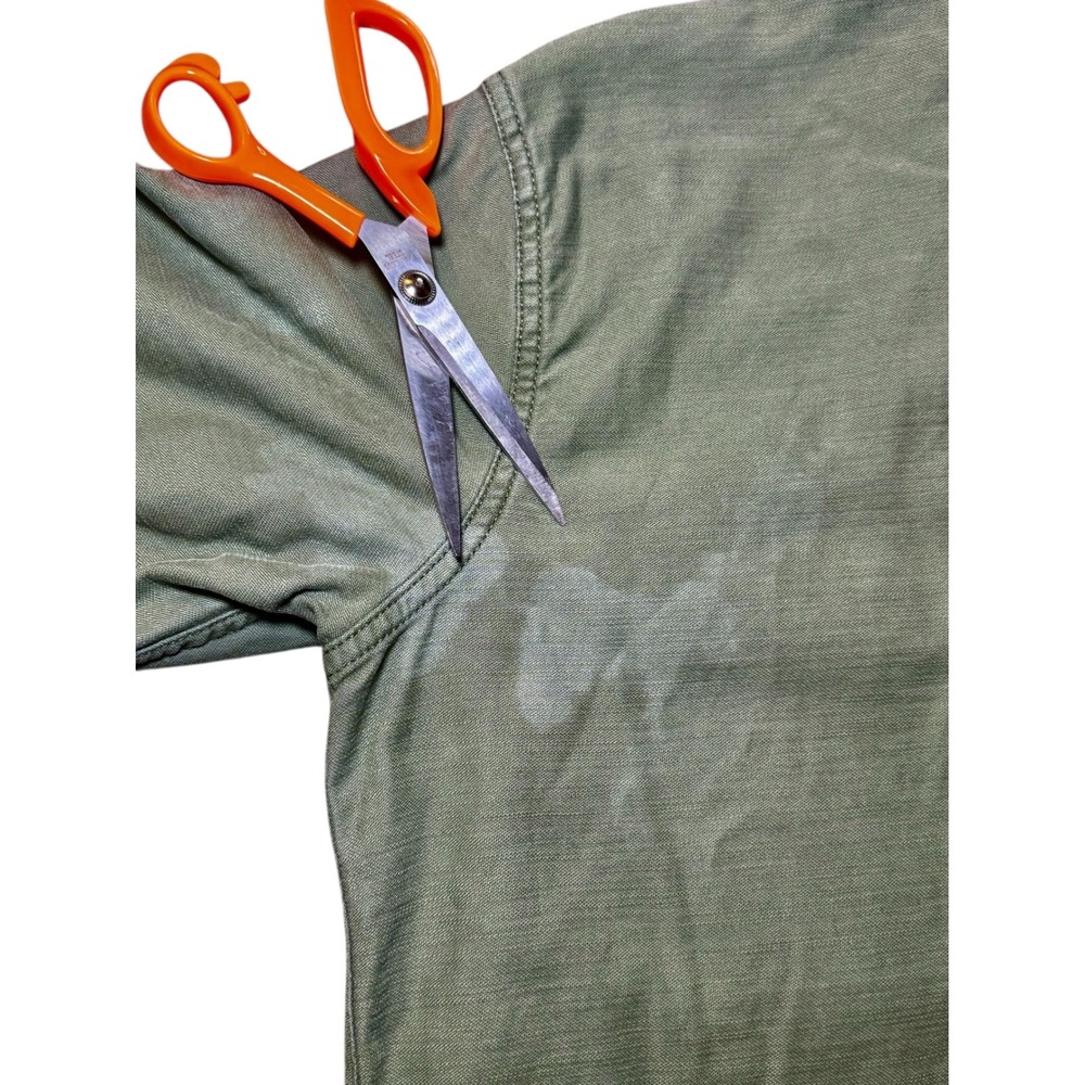 Faherty Womens Small Savannah Cotton Oversight Fatigue Shirt Utility WOF2221-FTG - Picture 9 of 9